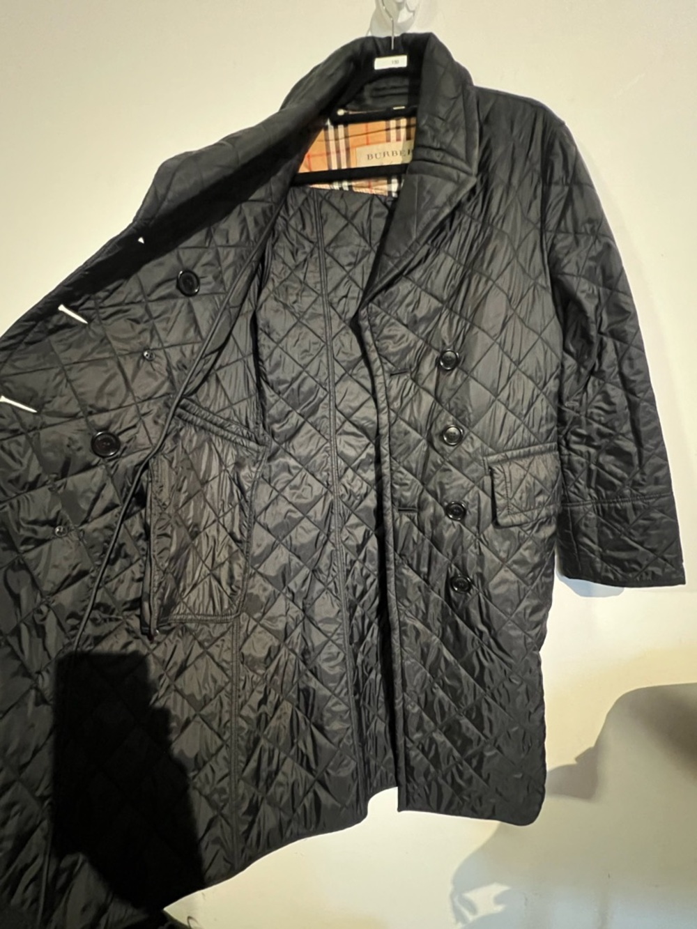 Burberry trench long quilted jacket m - Picture 3 of 6